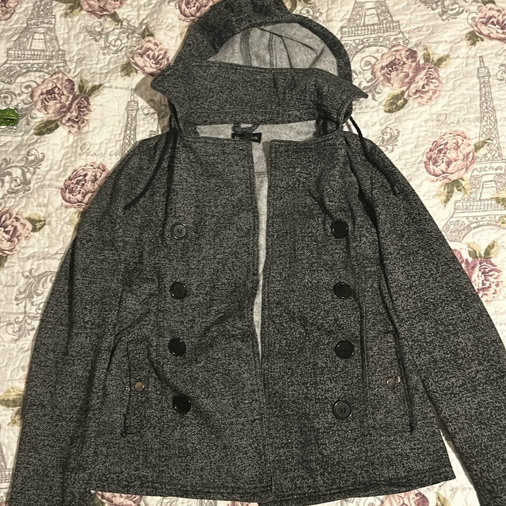 Grey Button Up Sweater